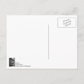 55 Chevy Koplamp Grayscale Briefkaart (Achterkant)