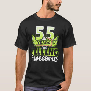 55 jaar Geweldige Limoen na geboorte vullen T-shirt