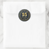 55 jaar Jubileum Classic Round Sticker (Tas)