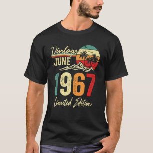 55 Jaar Oud Juni 1967 55e Verjaardag T-shirt