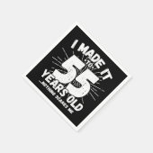 55 Jaar Oud Sarcastisch Meme Grappig 55e Verjaarda Servet (Hoek)