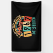 55 jaar oud van Geweldige in 1967 55e verjaardag Spandoek (Verticaal)