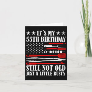55 jaar oude  Amerikaanse vlag Mannen Kaart