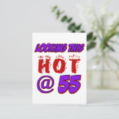 55 jaar oude design briefkaart (Staand voorkant)