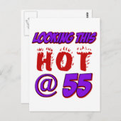 55 jaar oude design briefkaart (Voorkant / Achterkant)