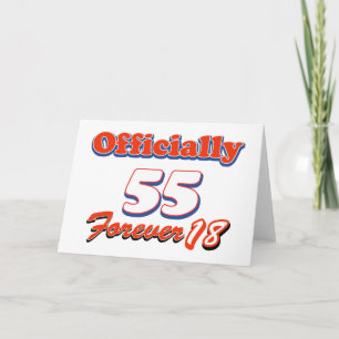 55 jaar oude design kaart