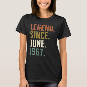 55 jaar oude legend sinds juni 1967 55e dag t-shirt