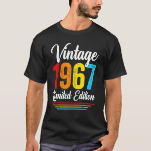 55 jaar oude Vintage 1967 55e verjaardag T-shirt