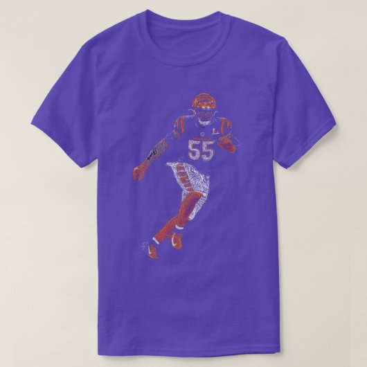 55 Linebacker T-shirt (Design voorkant)