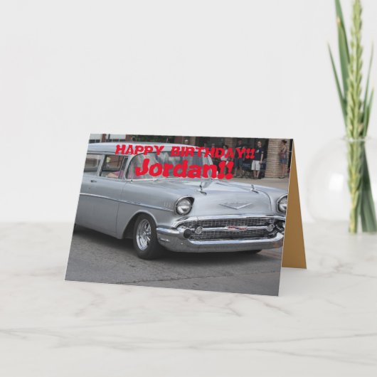 55 Nomad Station Wagon Wenskaart. Kaart (Voorkant)