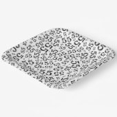 55’th Black/White Random Number Pattern Papieren Bordje (Gebogen)