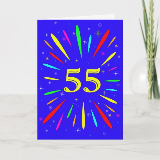 55e anniversaire carte d'explosion (Devant)