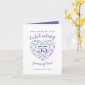 55e anniversaire de mariage 55 ans de carte d'amou (Fleur jaune)