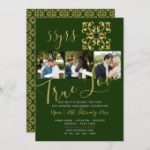 55e anniversaire EMERALD PHOTO Invitation VERT (Devant / Derrière)