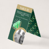 55e anniversaire fête émeraude bague or deux photo (Back)