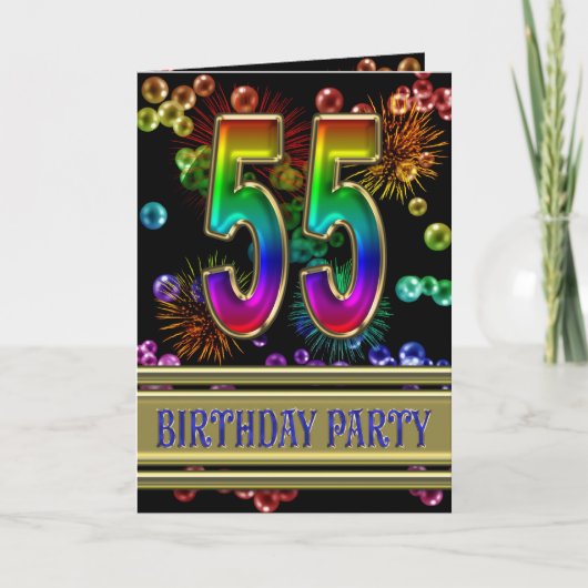 55e anniversaire Invitation (Devant)