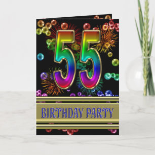 55e anniversaire Invitation