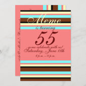 55e anniversaire Invitation (Devant / Derrière)