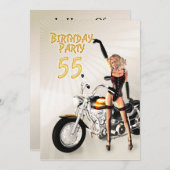 55e anniversaire Invitation (Devant / Derrière)
