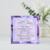 55e Anniversaire Invitation de fête Purple Hydrang (Debout devant)