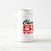 55e anniversaire Mug | Cadeau pour hommes (Devant gauche)