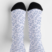 55e Birthday Blue Random Number Pattern Sokken (Top)