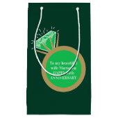 55e bruiloft Jubileum emerald gold ring Klein Cadeauzakje (Voorkant)