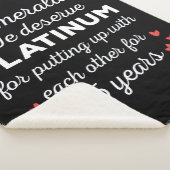 55e bruiloft Jubileum I - Emerald Funny Couple Sherpa Deken (3/4)