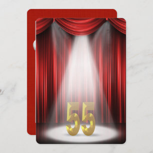 55e bruiloft Jubileum Partij Kaart