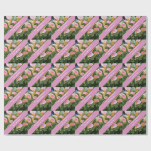 55e bruiloft Jubileum Pink Calla Lily Cadeaupapier