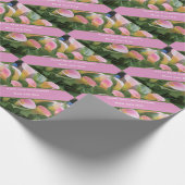 55e bruiloft Jubileum Pink Calla Lily Cadeaupapier (Hoek)