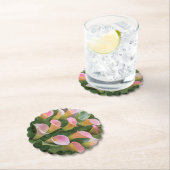 55e bruiloft Jubileum Pink Calla Lily Kartonnen Onderzetters (Insitu)