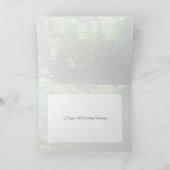 55e Emerald Wedding Jubileum bospas kaart (Binnen)