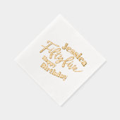 55e fête d'anniversaire Vingt-cinq scripts rose or (Droite)