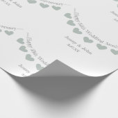 55e huwelijksdag in Emerald Cadeaupapier (Hoek)