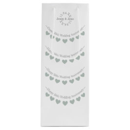 55e huwelijksdag in Emerald Wijn Cadeautas