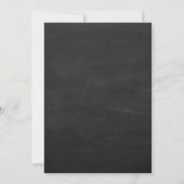 55e huwelijksverjaardag krijtbord zwart en goud kaart (Achterkant)