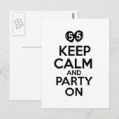 55e jaar oude design briefkaart (Voorkant / Achterkant)
