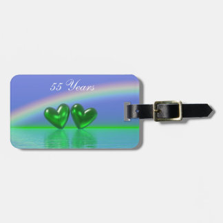 55e Jubileum Emerald Hearts Bagagelabel