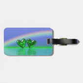 55e Jubileum Emerald Hearts Bagagelabel (Achterkant horizontaal)