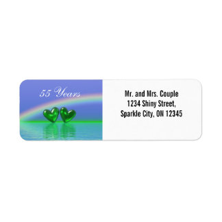 55e Jubileum Emerald Hearts Etiket