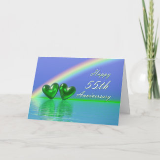 55e Jubileum Emerald Hearts Kaart