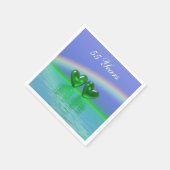 55e Jubileum Emerald Hearts Servet (Hoek)