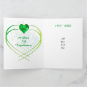 55e Jubileum Kaart voor vrouw (Binnen)