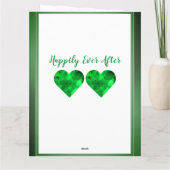 55e maragdons Jubileum Kaart voor man en vrouw (Achterkant)