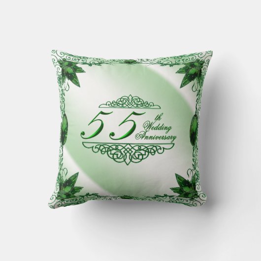 55e Mariage Coussin de l'anniversaire (Verso)