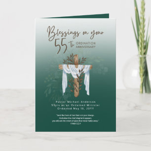 55e ORDINATIE JUBILEUM eerste predikant minister Kaart