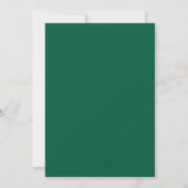 55e smaragdgroene bruiloft Jubileum Elegant Script Kaart (Achterkant)