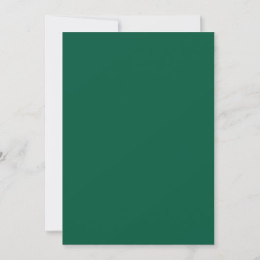 55e smaragdgroene bruiloft Jubileum Elegant Script Kaart (Achterkant)
