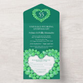 55e smaragdgroene trouwdag RSVP  All In One Uitnodiging (Binnen)